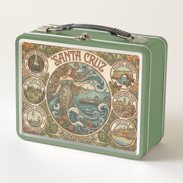 Santa Cruz California Art‑Nouveau Coast (Anverso)