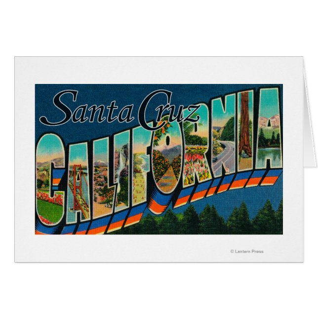Santa Cruz, California - Escenas de letras grandes (Anverso (Horizontal))