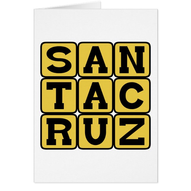 Santa Cruz, Ciudad en California (Frente)
