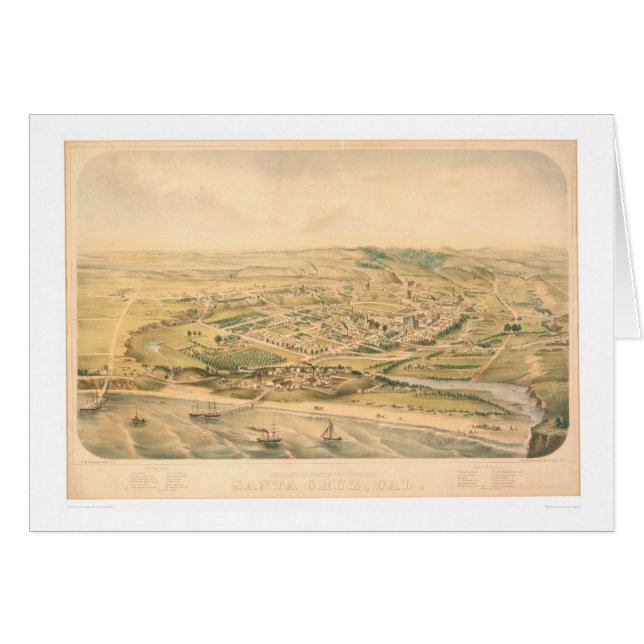 Santa Cruz, mapa panorámico del CA (1586A) - (Anverso (Horizontal))
