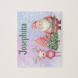 Santa Custom Child Name Puzzle 