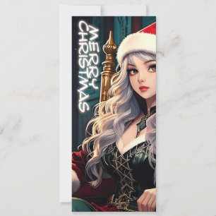 Santa de Cabello Plateado – Feliz Navidad