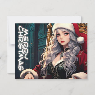 Santa de Cabello Plateado – Feliz Navidad