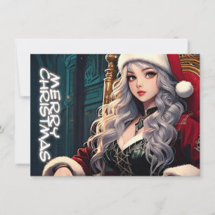 Santa de Cabello Plateado – Feliz Navidad
