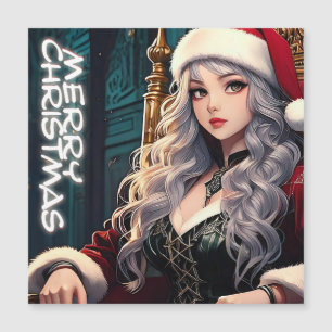 Santa de Cabello Plateado – Feliz Navidad
