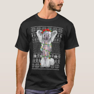 Santa de estilo suéter feo de Navidad Perro Cresta