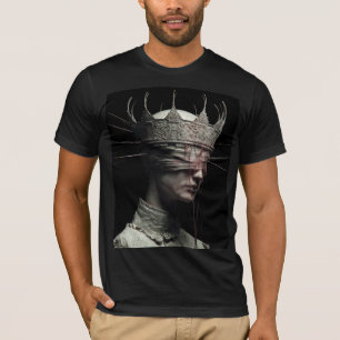 Santa de lo Invisible — Camiseta de Arte Fino Góti