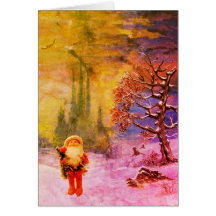 SANTA DE LOS Navidades DE Invierno GNOMES Saludo