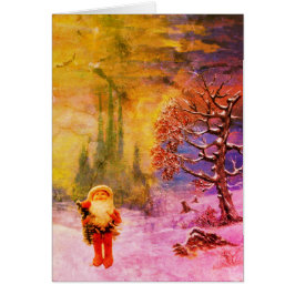 SANTA DE LOS Navidades DE Invierno GNOMES Saludo