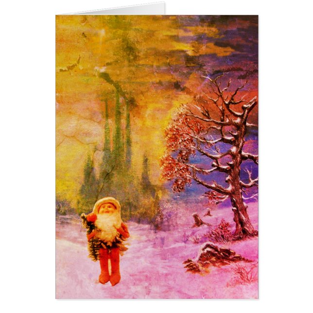 SANTA DE LOS Navidades DE Invierno GNOMES Saludo (Frente)