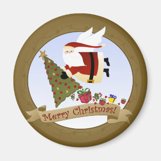 Santa Delivers | Imán Navidades