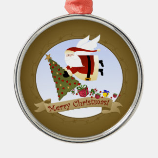 Santa Delivers | Ornamento de Navidad