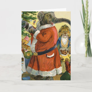Santa Elefante celebra a un animal Navidad