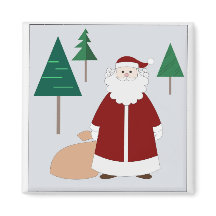 Santa en el imán de los bosques