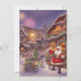 Santa En El Paisaje De La Localidad De Los Navidad