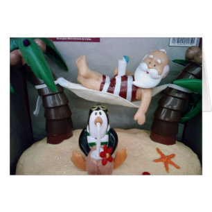 ***SANTA EN HAMMOCK*** DICE FELIZ NAVIDAD