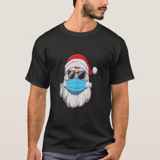 Santa En La Cara De La Camisa Máscara Mens Diverti