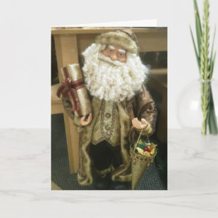 SANTA EN ORO DESEA FELIZ NAVIDAD