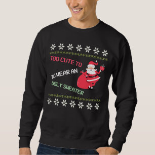 Santa es demasiado linda para usar un suéter feo