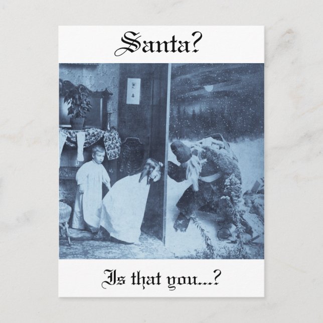 ¿Santa?  ¿Está eso usted? Navidad del Victorian (Anverso)