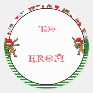 Santa está llegando Pegatina