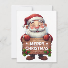 Santa “Feliz Navidad” – Tarjetas Navideñas Festiva
