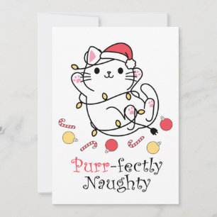 Santa Gato de Navidad Divertido Perfectamente Trav