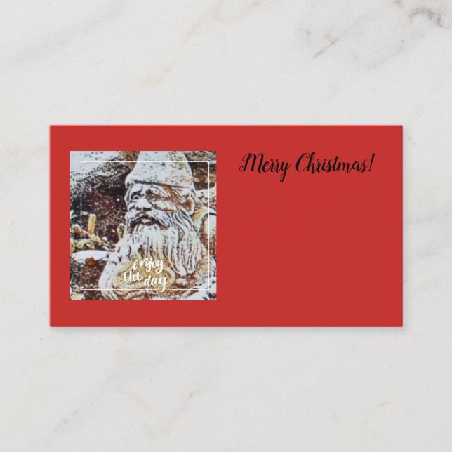 SANTA GNOME - TARJETA DE FLORAL (Anverso)