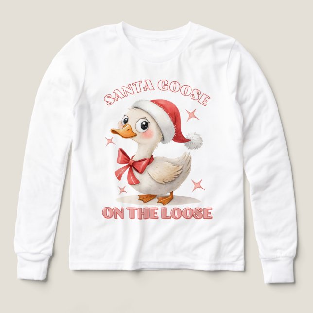 Santa Goose en la calle - Navidades divertidos se  (Diseño frontal)