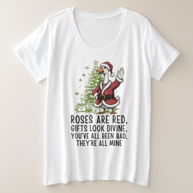 Santa Goose On The Loose - Funny Christmas Gift (Anverso del diseño)