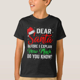 Santa I Puede Explicar Funny Navidades Camisetas