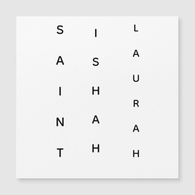 SANTA ISHAH LAURAH VERTICAL (Anverso)