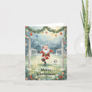 Santa juega Fútbol Fiesta de Navidad