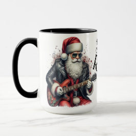 Santa Jugando la Copa de la Guitarra Eléctrica