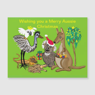 Santa koala da regalos de Navidad a los australian