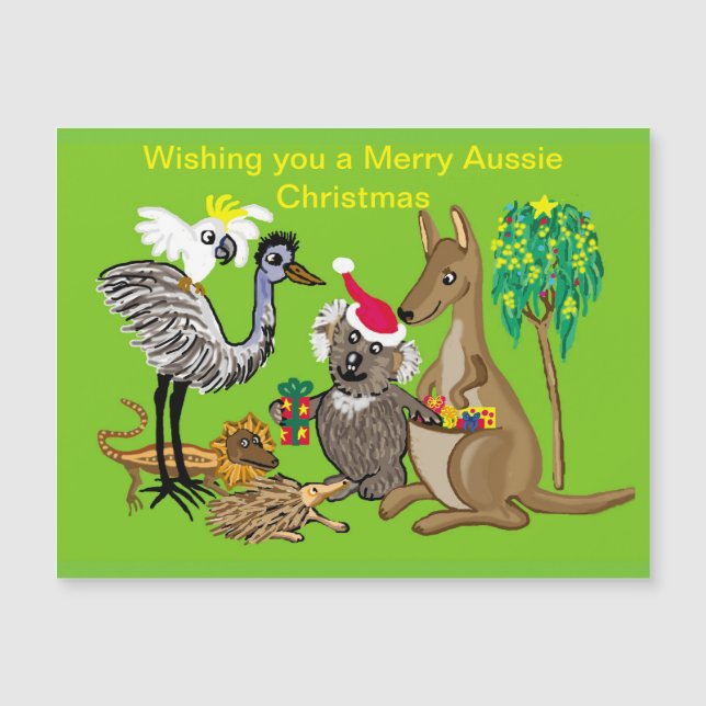Santa koala da regalos de Navidad a los australian (Anverso)
