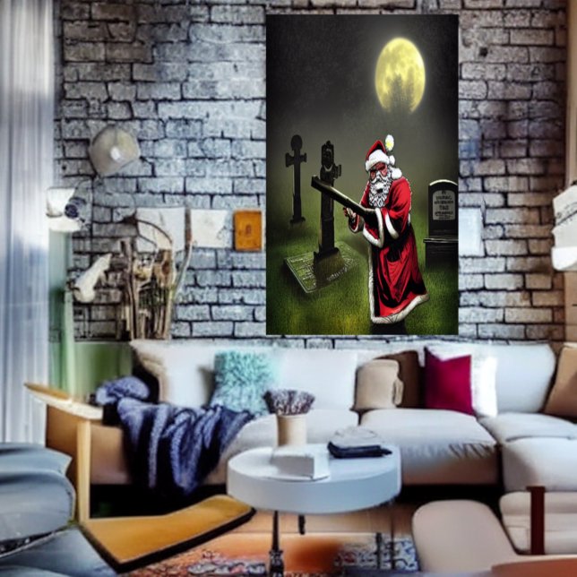 Santa la cazadora zombie | Poster de arte de IA (Subido por el creador)