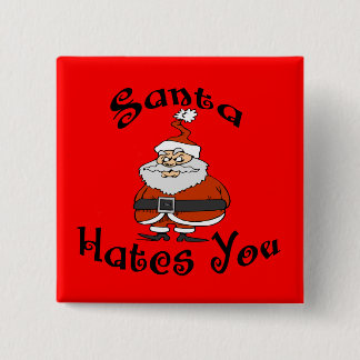 Santa le odia botón