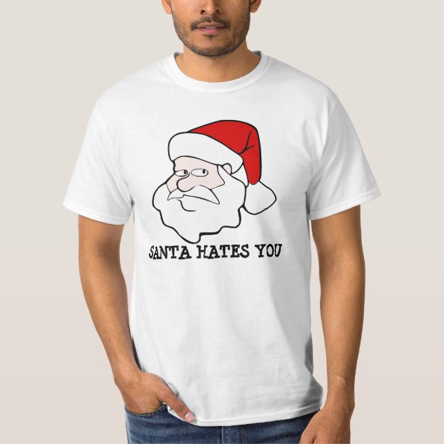 Santa le odia camiseta (Anverso)