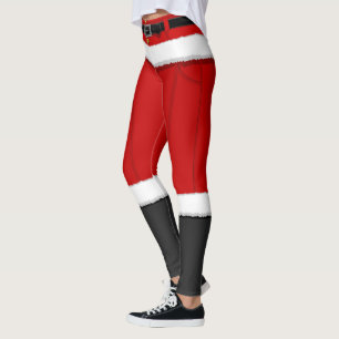 Santa Leggings Navidades divertidos disfrazan pier