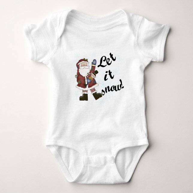 Santa Let it Snow Camisetas y Regalos (Anverso)