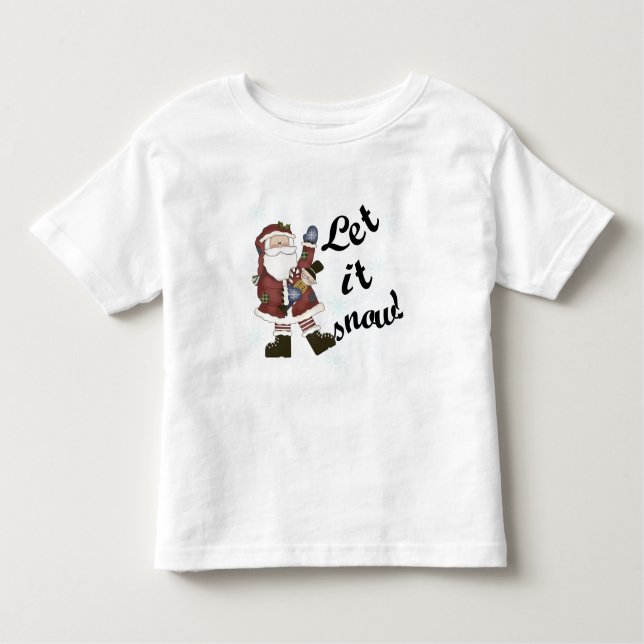 Santa Let it Snow Camisetas y Regalos (Anverso)