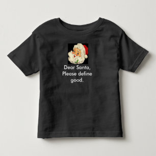 Santa lindo y divertido de la camisa del navidad