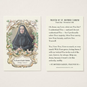 Santa Madre Cabrini Oración Religiosa Católica Nun