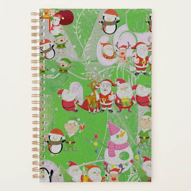 Santa Magical Green New Year Agendas (Anverso)
