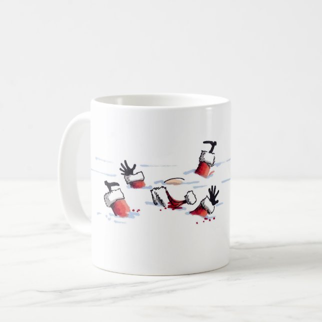 Santa Mob golpea la taza de café (Anverso izquierdo)