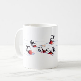 Santa Mob golpea la taza de café derecha