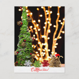 Santa Mouse y la cosecha del árbol de Navidad