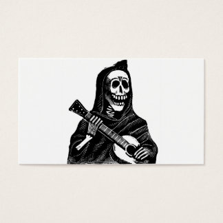 Santa Muerte tocando guitarra