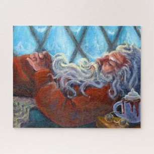 "Santa Napping" rompecabezas